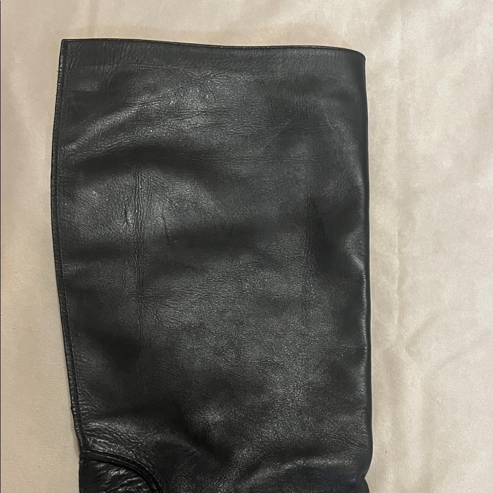 Diane Von Furstenberg Black leather Heeled Boots - Picture 5 of 7